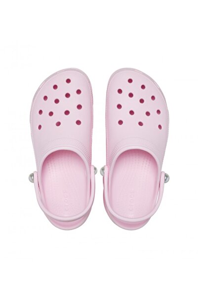 Crocs Pink Classic Platform Pearl Clog