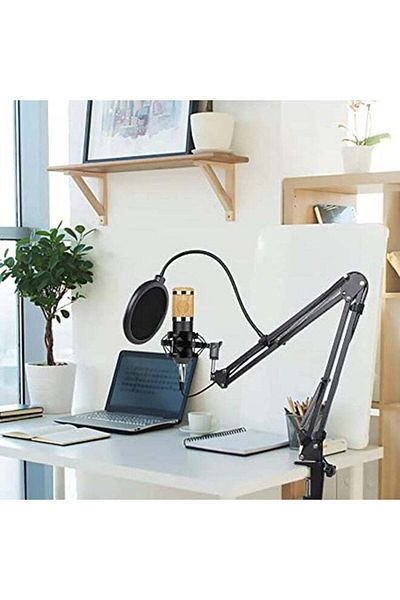 COOYA Professional Condenser Audio Streaming Kit Black/Gold