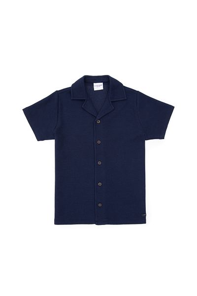 U.S. Polo Assn. قميص محبوك باللون الأزرق الداكن للأولاد 50307299-VR033