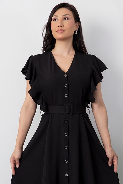 PULLIMM Rochie cu decolteu în V cu mărgele GRS3739