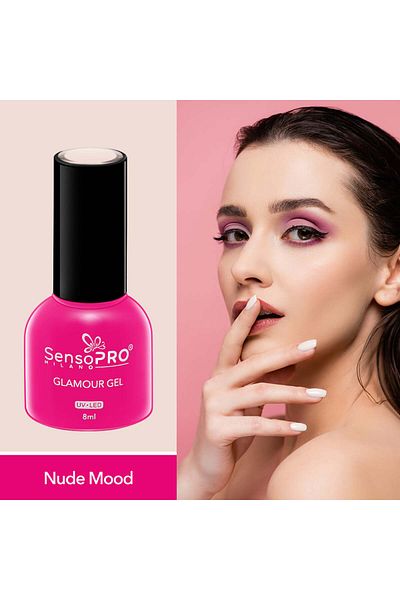 SensoPRO Milano Oja semipermanentă Glamour Gel 8ml, Nude Mood #15
