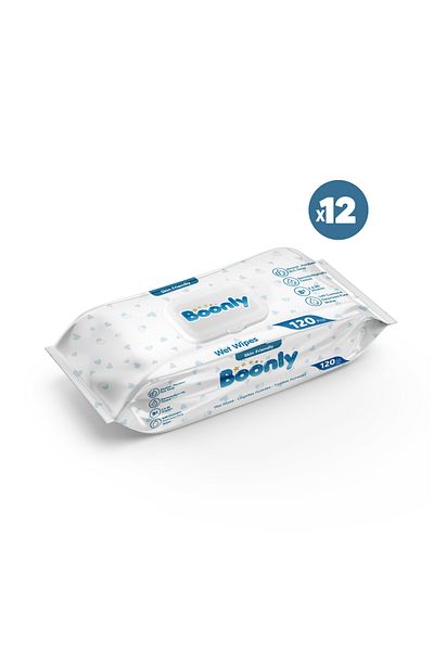 Boonly 120 Wet Wipes*12