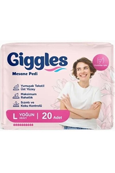 giggles GİGGLES KADIN MESANE PEDİ LARGE 20 Lİ
