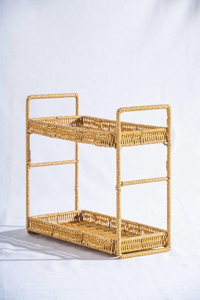ACAR Nomad Two Storey Straw Rectangular Presentation Stand