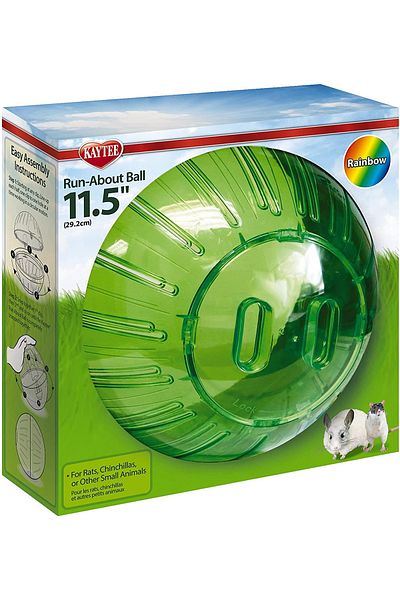kaytee KT RUN-ABOUT BALL GIANT RAINBOW 4/11.5IN BALLS AND WHEELS