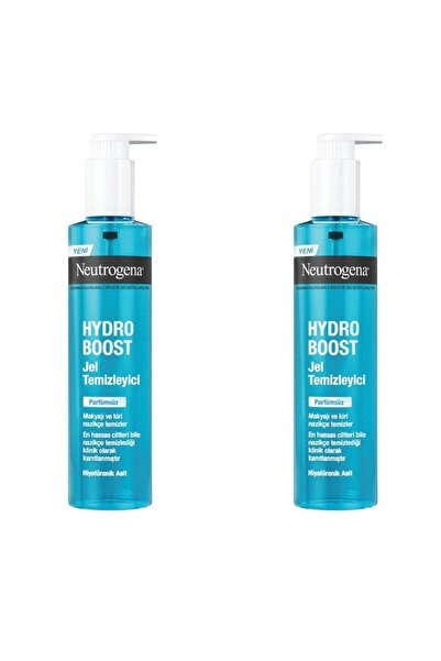 Neutrogena Hydro Boost Water Gel 200 ml Jel Cilt Ve Makyaj Temizleyici X 2 Adet