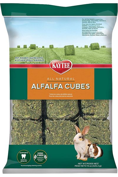kaytee Kt Alfalfa Cubes 6/15Oz Small Animal Hay 500g