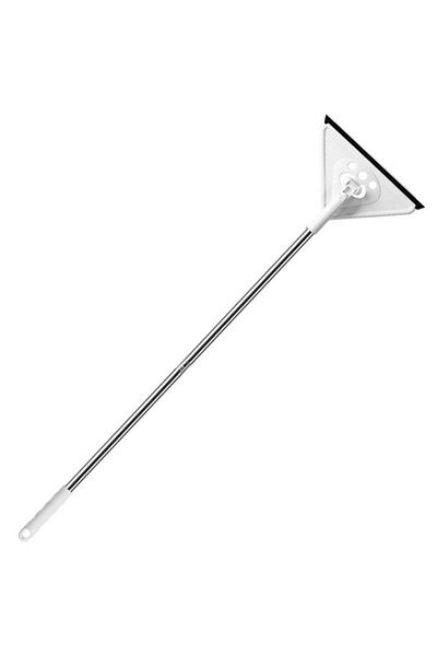 huitich Triangular Mop for Glass Ceiling, Bathroom, and Kitchen Tile Walls White