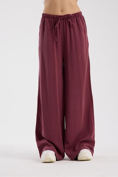 Store 100% cotton summer high waist wide leg pants - comfortable and stylish silk look