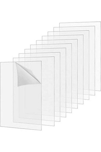 SP 15 Pieces Clear Acrylic Sheets 0.04 inch Thickness 8 x 10 Inches Transparent Square Panel Sheets wit