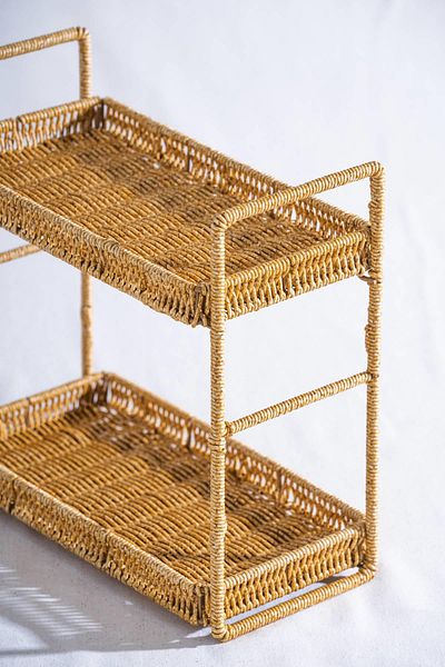 ACAR Nomad Two Storey Straw Rectangular Presentation Stand
