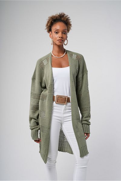 Hopoi Women's Openwork Knitwear Cardigan