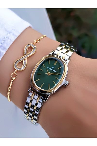 Daniel Klein Original 2 Years Warranty Steel Cord Women Watch Bracelet with Gift Dk989Erdde