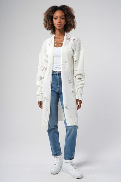 Hopoi Women's Openwork Knitwear Cardigan