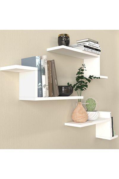UnicUtil Wall Shelf, UnicUtil, 58 x 15 x 58 cm, White