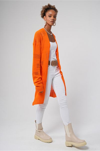 Hopoi Women's Openwork Knitwear Cardigan