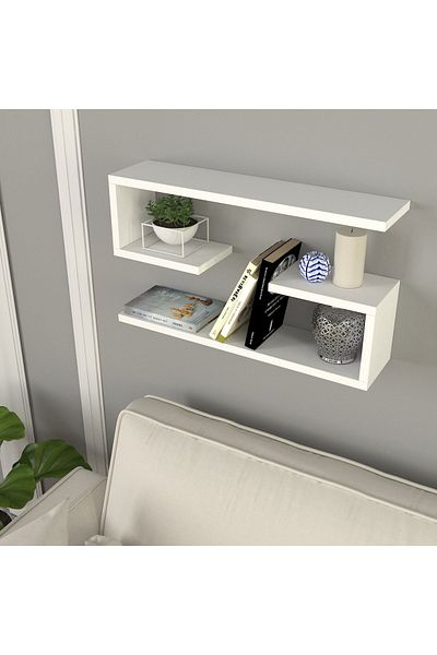 UnicUtil Wall Shelf, UnicUtil, 60 x 15 x 35 cm, White