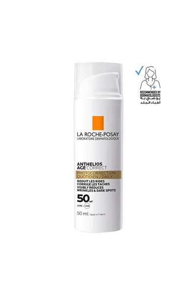 La Roche Posay كريم أنثيليوس لتصحيح علامات التقدم بالعمر بمعامل حماية من الشمس +50 من لاروش بوزيه - 50مل