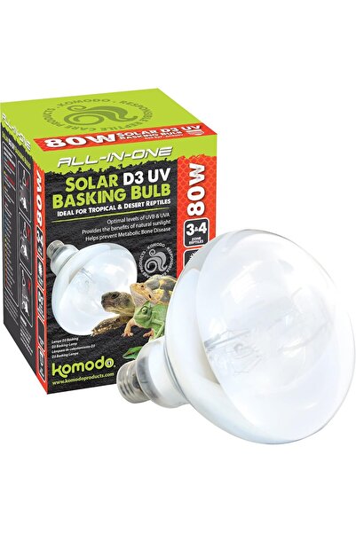KOMODO مصباح شمسي D3 UV بقدرة 80 واط