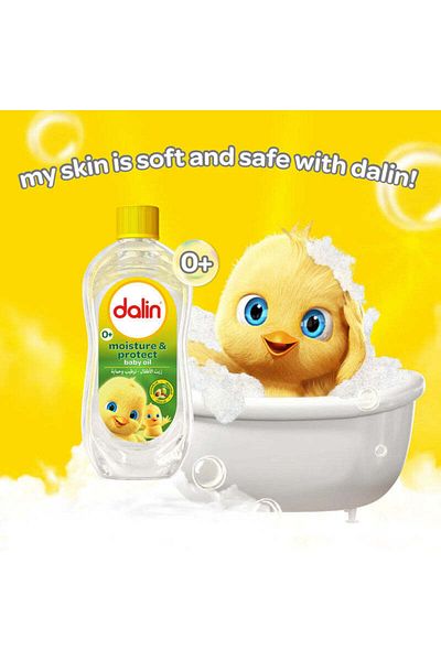 Dalin Moisture & Protection Baby Oil – 200ml – Hypoallergenic, Gentle, Ideal For Massage & Daily Use