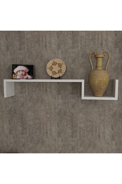 UnicUtil Wall Shelf, UnicUtil, 87 x 15 x 15 cm, White