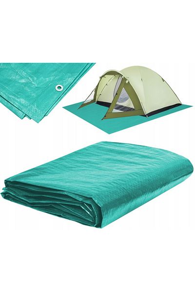 SERSIMO Laminated waterproof polyethylene tarpaulin, 4x5m, green
