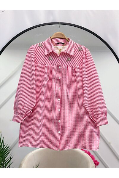 YILMAZBARMAZ Women's Stone Shoulder Shirt