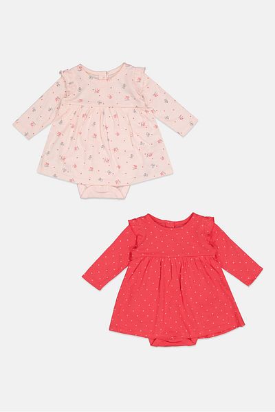 MOTHERCARE طقم مكون من قطعتين من رومبر مطبوع بالكامل للبنات الصغار، متعدد الألوان