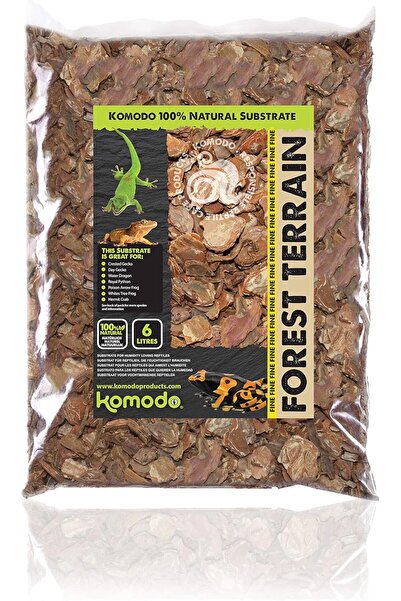 KOMODO رقائق لحاء الأوركيد من Forest Terrain، 6 لتر