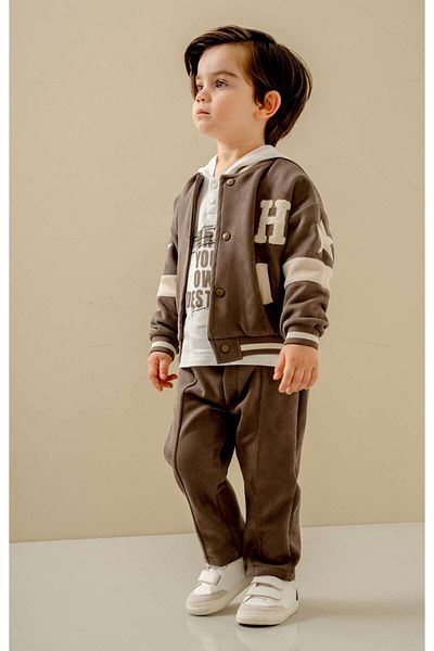 JNF kids Baby Boy & Child Star Printed Triple College Set