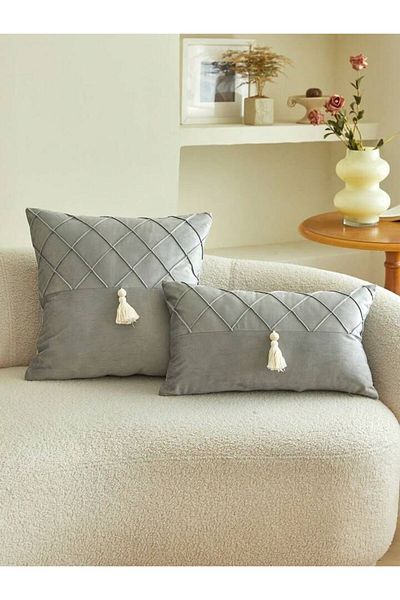 vivamia 1 Husă de pernă decorativă Çima Tassel