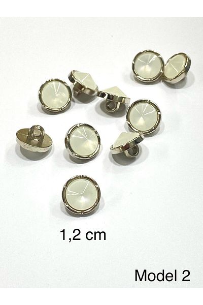 karantuhafiye Blouse Button / Plastic Stone Button / 2914 / 10 Pieces / Model 2