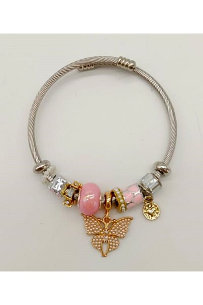 By Piera Steel Color Non-Throwing Bracelet