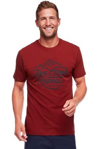 BLACK DİAMOND BLACK DIAMOND - Men's Live Climb Repeat T-Shirt S Red Oxide