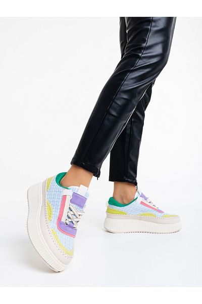 Kalapod Pantofi sport dama albastri din material textil Josalyn
