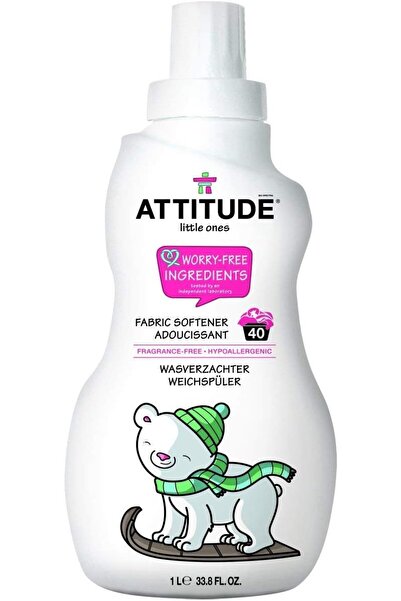 Attitude Balsam de rufe fara parfum pentru haine copii, Attitude, Hipoalergenic, 40 spalari, 1 l