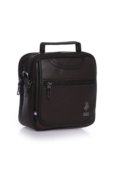 U.S. Polo Assn. Us Polo Assn 6762 Men's Handbag Shoulder Bag Messenger Bag Brown