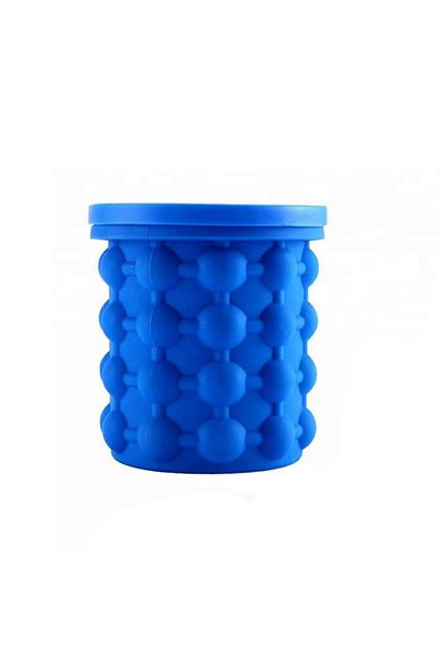 FOXMAG24 2in1 Ice Cube Tray, Silicone, 120 Cubes, Blue