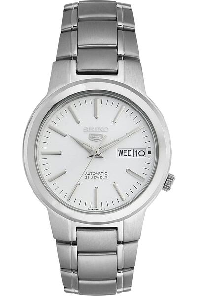 Seiko Men's Automatic Watch, Analog Display And Stainless Steel Strap Snka01K1