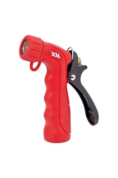 ACE Brass Continuous Insulated Grip Hot Water Nozzle Red and Black