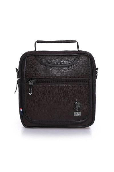 U.S. Polo Assn. Us Polo Assn 6762 Men's Handbag Shoulder Bag Messenger Bag Brown