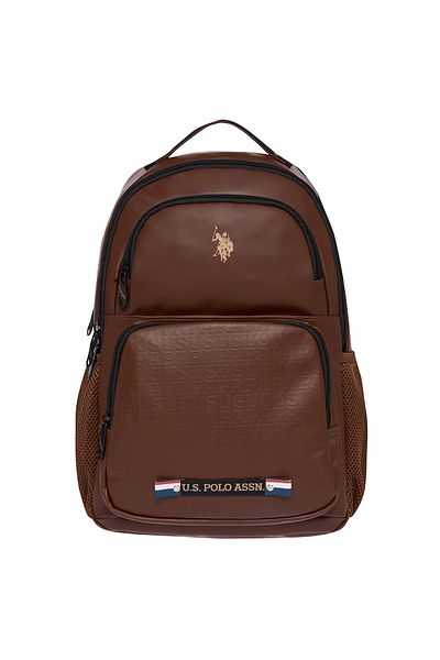 U.S. Polo Assn. Πόλο Ασν. 24424-24426 Unisex Vegan Backpack Σχολική τσάντα Ταξιδιωτική τσάντα κάμπινγκ ΚΑΦΕ