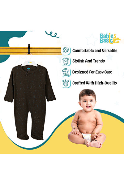 Babies Basic Printed Long Sleeves Jumpsuit/Romper/Sleepsuit for babies