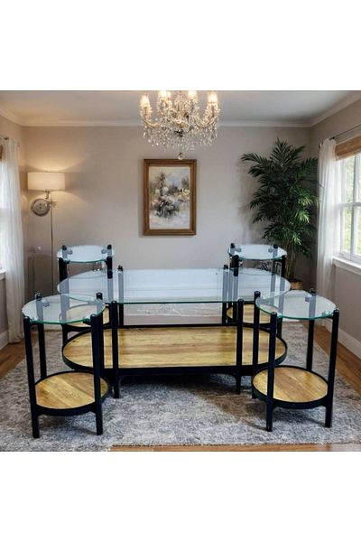 DEC15 Luxury table set with a modern and elegant design