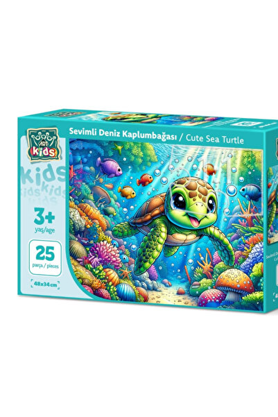 ART Children's Cute Sea Turtle 25 Piece Puzzle