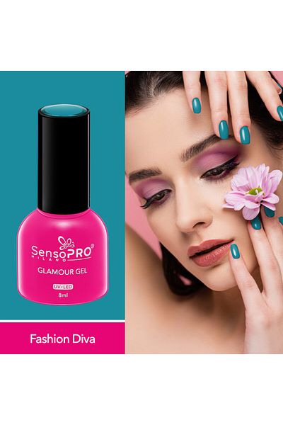 SensoPRO Milano Oja semipermanentă Glamour Gel 8ml, Fashion Diva #78