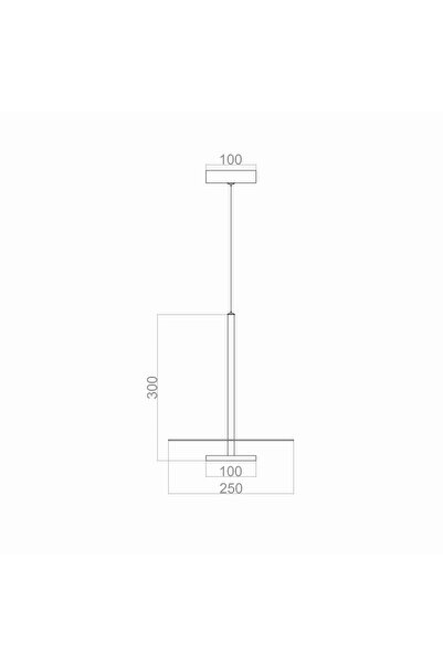 voxlamp lighting solutions Bed Side Yatak Başı Sarkıt Led Avize Aplik 25 Cm (Beyaz Yansıcıtılı)