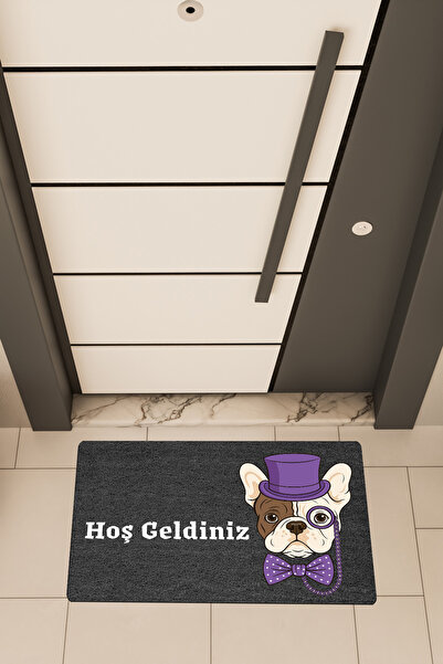 Dormot Home Висококачествен цифров печат, черно-лилав цвят, изтривалка с моти...