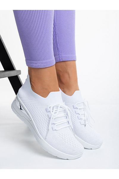 Kalapod Women's white textile sports shoes Davinia
