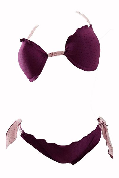 BLD by Exclusive Costum de baie dama doua piese, imprimeu buline,VALENTINA , BLD by Exclusive